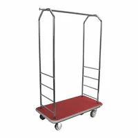 CSL Bellman Cart: 1 in Frame Dia, 43 in Overall Lg, 23 in Overall Dp, 72 1/2 in Overall Ht, Red (MPN 2000GY-040-RED)