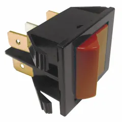 Toggle switch for use as a replacement part in ice machines. Controls electrical circuits for functions such as power on/off or mode selection. Direct replacement component for Manitowoc equipment.
