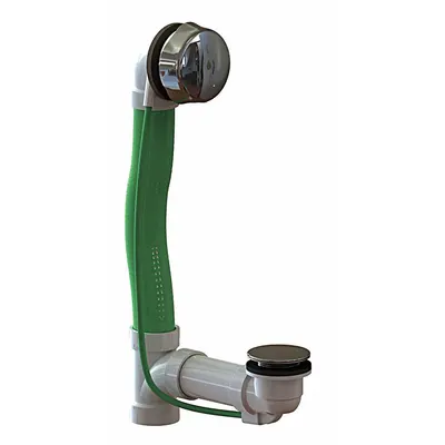 WATCO Bathtub Drain: Plastic, Chrome, 2 7/8 in Overall Dia, 28 in Overall Ht - Bathtub Drain & Overflow Kits