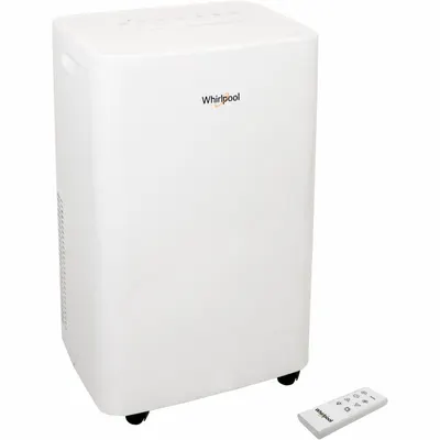 WHIRLPOOL Portable Air Conditioner: 700 sq ft, 14,000 BtuH, 115V AC, Cooling/Heating - Light-Duty Portable ACs for Cooling & Heating
