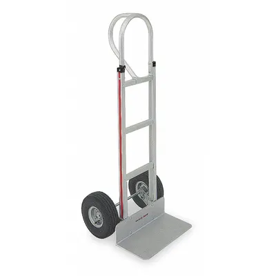 MAGLINER General Purpose Hand Truck: 500 lb, Single-Loop, Silver, Aluminum, Flat-Free - Corrosion-Resistant Hand Trucks