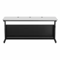 VERSADESK Standing Desk: White, Wood, 72 in Overall Wd, 24 in Overall Dp, 36 in Max Desktop Ht (MPN CTL7224-BW)