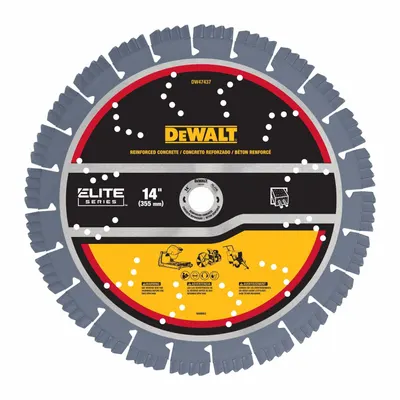 DEWALT Diamond Saw Blade: Masonry/Reinforced Concrete, 14 in Blade Dia., For Saw - Masonry-Cutting Blades
