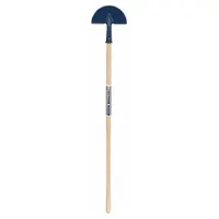 Steel-blade sod cutter with straight half-moon edge for manual cutting and edging sod, turf, or grass. Blade measures 4 in length and 8 3/4 in width. Used in landscaping, garden bed edging, and lawn repair to create clean straight cuts