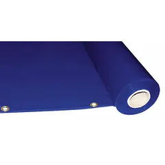 This WESTWARD welding curtain roll is made of tinted transparent PVC material, providing a protective barrier around welding areas. It blocks UV radiation and sparks, helping to contain the welding arc flash. Suitable for use in industrial fabrication shops, construction sites, and maintenance facilities.