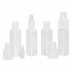 This 3 mL (0.1 fl oz) LDPE dropper bottle from QORPAK features a natural body and is designed for dispensing small liquid volumes. It has an 8 mm screw closure size and comes without a closure, label, or graduation marks. Typical applications include laboratory sampling, pharmaceutical compounding, and essential oil dispensing.
