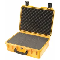 PELICAN Protective Case: 13 in x 18 in x 6 3/4 in Inside, Convoluted/Pick and Pluck/Solid, Yellow (MPN IM2400)