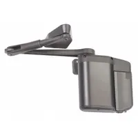 The NORTON DOOR CONTROLS 5800 Series Low Energy Door Operator (MPN 5833XNPB 689) is a battery-powered unit with an aluminum painted finish. Designed for limited-traffic applications, it provides automated door operation to meet ADA compliance requirements. Suitable for interior or sheltered exterior entrances in commercial and institutional settings