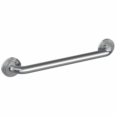 WINGITS Wall Grab Bar: Straight, 42 in Lg, 1 1/4 in Dia, Stainless Steel - Anti-Microbial Grab Bars