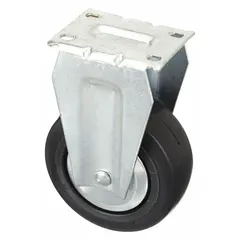 Fixed caster with a 5x2 inch wheel, designed for use on industrial equipment, carts, and machinery in workshops and warehouses. Provides stable straight-line rolling. Compatible with Westward models 2CZX2, 2CZX4, 2CZX9, and 2CZY1.