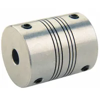 RULAND MANUFACTURING Motion Control Coupling: 3° Angular Misalignment, 6 mm Bore Dia 1, Aluminum, 1 (MPN PSMR19-6-3-A)