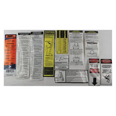 LOUISVILLE Label Kit: For 5MRH3/5MRH4/5MRH5/5MRH6 - Material Handling Parts