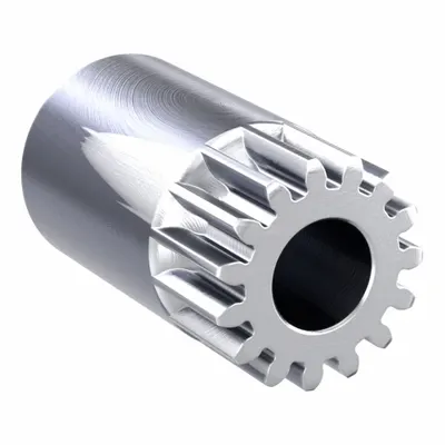 KHK GEARS Spur Gear: Module m 1, 15 Teeth, 8 mm Bore Dia, Stainless Steel, 20° Pressure Angle - Metric Spur Gears with Standard Hub