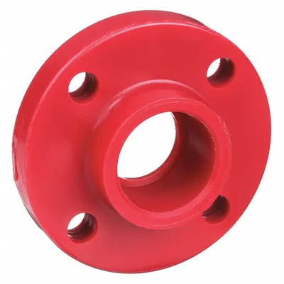NIBCO Pipe Flange: Polyvinylidene, 2 in Fitting Pipe Size, Schedule 80, 6 in Flange Outside Dia - UV-Resistant Schedule 80 Pipe Flanges