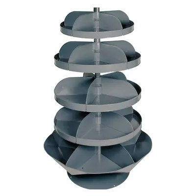 DURHAM MFG 1700-95 Revolving Storage Bin with Flat-Bottom Shelves - Revolving Storage Bins with Flat-Bottom Shelves