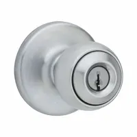 KWIKSET Door Knob Lockset: Office Knob Locksets, Chrome (MPN 400P-26D-6AL-RCS)