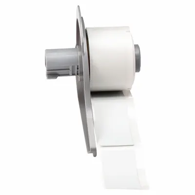 BRADY Pre-Cut Label Stock Roll: 2 in x 1 in, 1 in x 2 in, Polyester, Permanent Adhesive - Brady Precut Label Rolls