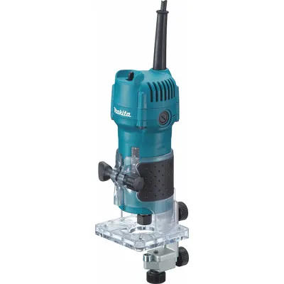 MAKITA Laminate Trimmer: Compact, Fixed Base, 0.66 hp, Fixed Speed, 30,000 RPM - Laminate Trimmers