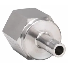 This double-ferrule stainless steel fitting connects 3/8 in OD tubing to a 3/8 in FNPT threaded port. It is compatible with Parker A-LOK fitting systems and is used in instrumentation, hydraulic, and process control lines requiring leak-free metal-to-metal seals.