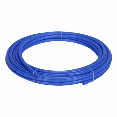 ZURN Tubing: PEX Type B, 3/4 in, Blue, Coil, 100 ft Overall Lg (MPN Q4PC100XBLUE) - PEX Tubing for General Plumbing