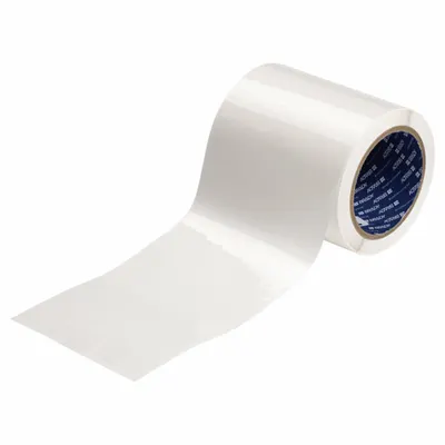 BRADY Laminate Roll: Laminate Roll, Acrylic, Clear, Permanent Adhesive, 3 1/4 in Ht - Label Protection Overlaminates