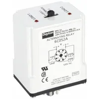 DAYTON Alternating Relay: Socket Mount, 120V AC, 8 Pin, DPDT (MPN 6C052)