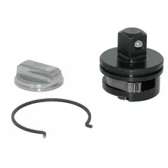This repair kit is designed for servicing 1/4 in drive ratchets. It includes grease and necessary components to restore ratchet function. The kit has an overall length of 1 in and is suitable for use in automotive, industrial, and mechanical maintenance settings.