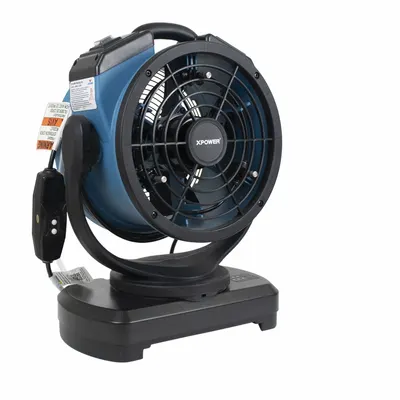 XPOWER Misting Fan: 3 Speeds, Oscillating - Misting Industrial Pedestal Fans