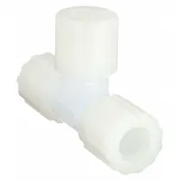Flared Fitting Tee: 3/4 in OD x 3/4 in OD x 3/4 in OD Fitting Size, Flared, PFA (MPN FTC-12)