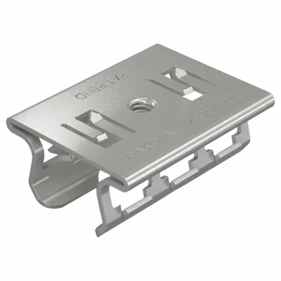 DAKOTA SYSTEMS Threaded Receiver: 7/8 in x 13/16 in For Strut Channel Size, Spring Steel - Strut Channel Receivers