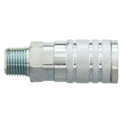SPEEDAIRE Quick Connect Hose Coupling: 3/8 in Body Size, 3/8 in Hose Fitting Size - Industrial Interchange Steel Quick-Connect Air Coupling Bodies