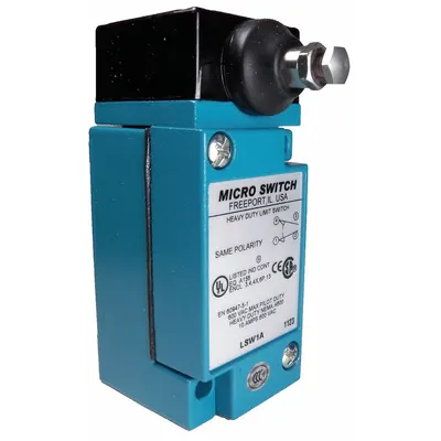 Honeywell Plug-In Limit Switch: Plunger Actuator, Momentary, Metallic, Plunger - Side-Mount Plunger Limit Switches