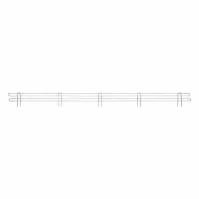 METRO L72N-4S Ledge for Wire Shelving, 72 in, Stainless Steel - Ledges for Wire Shelving