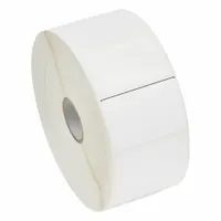 ZEBRA Barcode Printer Labels: 2 in Label Wd, 1 1/4 in Label Ht, White, 1 in Core Dia., Matte (MPN 18925)