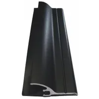 Door drip guard with a 36-inch length and 1/2-inch width. Features an aluminum flange and a TPE insert. Used to seal the gap under a door, blocking drafts, moisture, and debris. Suitable for commercial and industrial doorways requiring a weather-tight seal