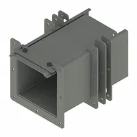 Wireway Telescope Fitting: 6 in Wd, 6 in Ht, 6 in, Screw-On Cover, Steel (MPN F66LA)