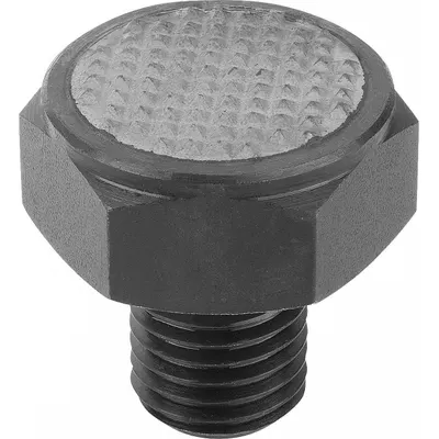 KIPP Positioning Foot w/Serrated Face: External Threads, Serrated, Carbide, M16 Thread Size - Positioning Feet with Carbide Serrated Face