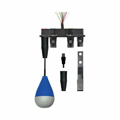 SJE-RHOMBUS Float Switch: Narrow-Angle, Normally Open (Pump Down), 125V AC, 1 A, 2-Wire - Float Switch Connection Systems