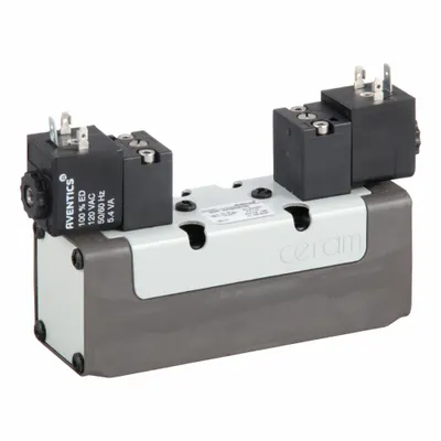 AVENTICS Solenoid Air Control Valve: Series CERAM, Double Solenoid, Five-Way / Two-Position - CERAM Directional Control Valves