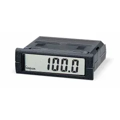 DC voltage digital panel meter with 0-32 VDC input range and 1,999 display span. Features a high-contrast gray LCD, accuracy of ±0.1% of reading ±1 count, and screw clamp terminals. Includes mounting brackets. Suitable for industrial control panels, test equipment, and power monitoring systems.