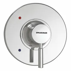This tub and shower trim kit includes a circle-shaped plastic trim plate with a polished chrome finish and a zinc handle. It is designed for use with the Kohler K-304-KS valve. Suitable for bathroom renovations or new installations requiring a single-handle trim.