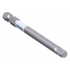 This imperial hex power bit features a 3/16" x 89 bit industry size and a standard tip style. With an overall length of 3 1/2 inches, it is designed for driving hex-head fasteners in industrial assembly and maintenance tasks. The stainless steel construction provides corrosion resistance for use in clean-room or food-processing environments.