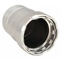 VIEGA MEGAPRESS Crimp Fitting Cap: 1/2 in Pipe Size, Press-fit, Steel, EPDM, 2 5/32 in Overall Lg (MPN 25730)