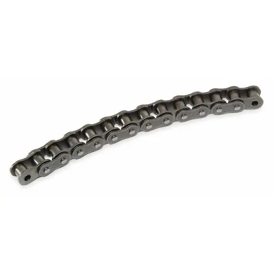 TSUBAKI Roller Chain: Single Strand, 35, 3/8 in Pitch, Steel, 10 ft Overall Lg - Curved Roller Chains