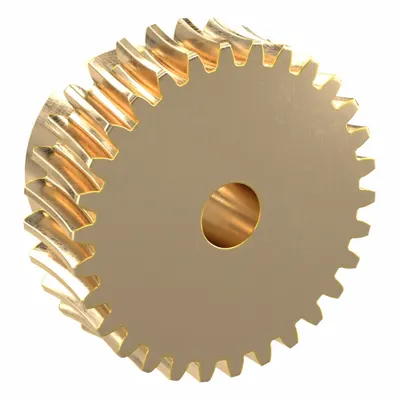 KHK GEARS Worm Wheel: Reduction Ratio 15, Module m 0.8, Right Hand, 20° Pressure Angle - Metric Worm Wheels