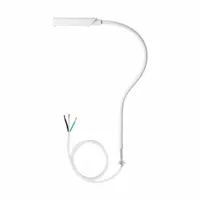 RELIABLE Led Task Light: LED, Hardwired, Gooseneck, 26.5 in Arm Reach, 600 lm Max Brightness, White (MPN 1100TL)