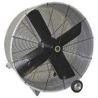 AIRMASTER Cooling Fan: 48 in Blade Dia, 115V AC, Mobile, 1 hp, Belt Drive, Stainless Steel (MPN 60019)