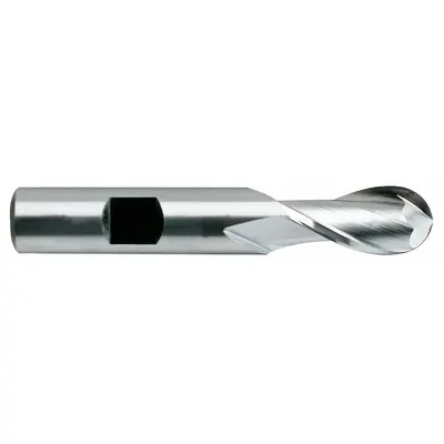 YG-1 Ball End Mill: Cobalt, TiN Coated, 2 Flute, 5/8" Mill Dia, 1-3/8" LOC - General Purpose Cobalt Ball End Mills