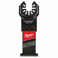 MILWAUKEE Oscillating Tool Blade: 1 3/8 in Blade Wd, 4 3/16 in Overall Lg, Straight Cutting, Carbide (MPN 49-25-1561)