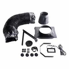 This 8-inch plastic duct replacement is designed for use with evaporative coolers, compatible with PORTACOOL model PACA07001A1. It includes a high-velocity nozzle and light to direct cooled air in commercial or industrial spaces.